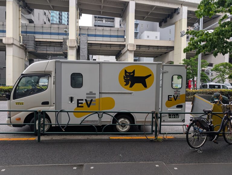 A Yamato Transport delivery truck on a street