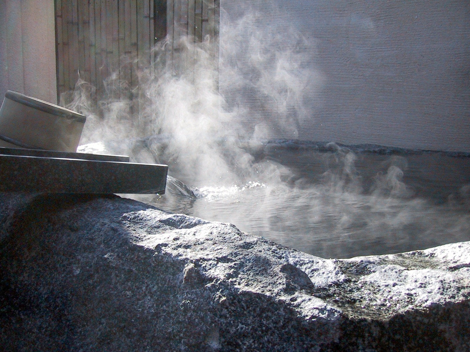 An open-air bath at Gora Kadan, photographed in 2005