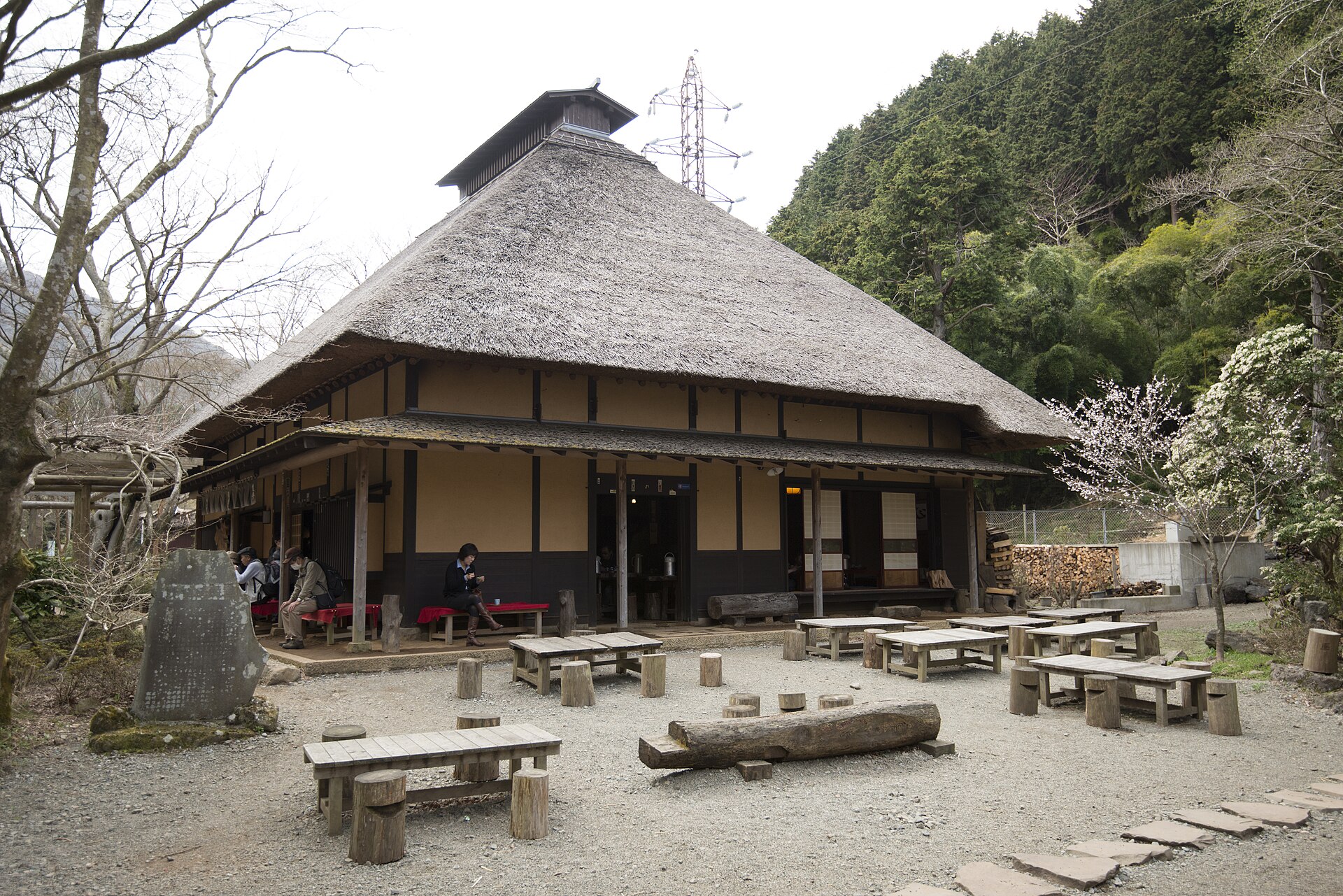 The exterior of Amazake Chaya teahouse