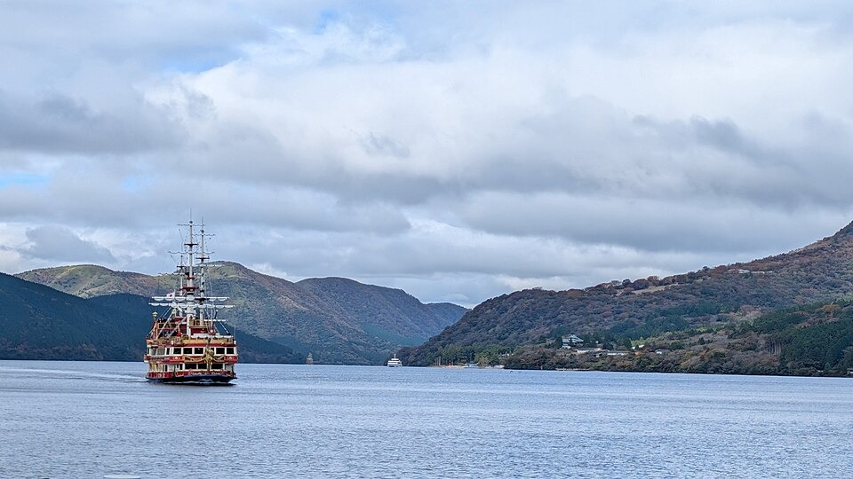 A pirate sightseeing ship on Lake Ashi