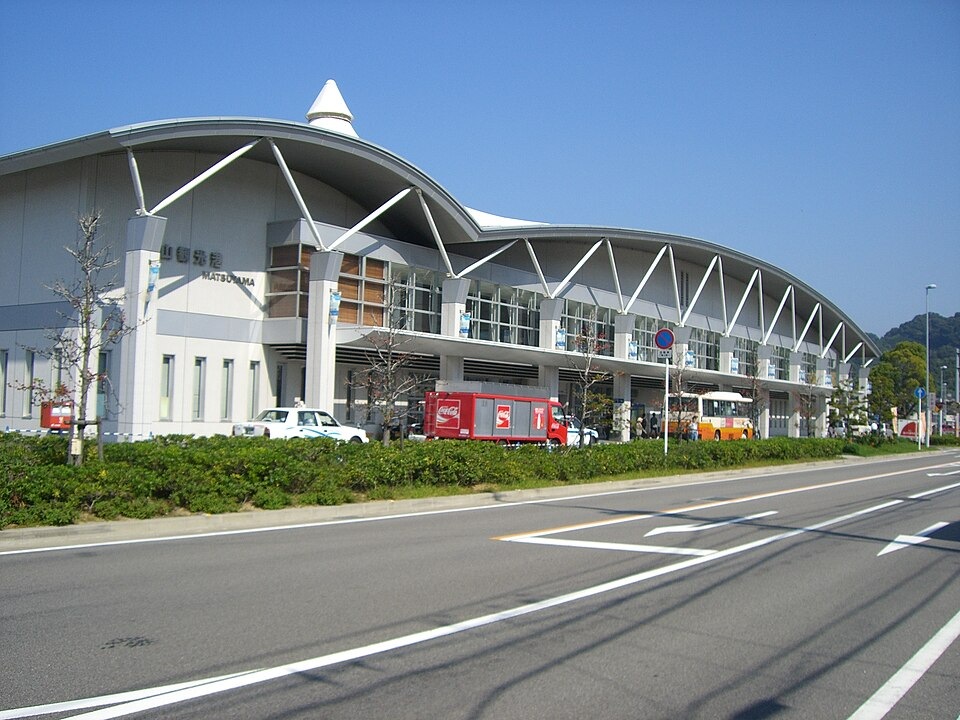 The front of Matsuyama Tourist Port terminal