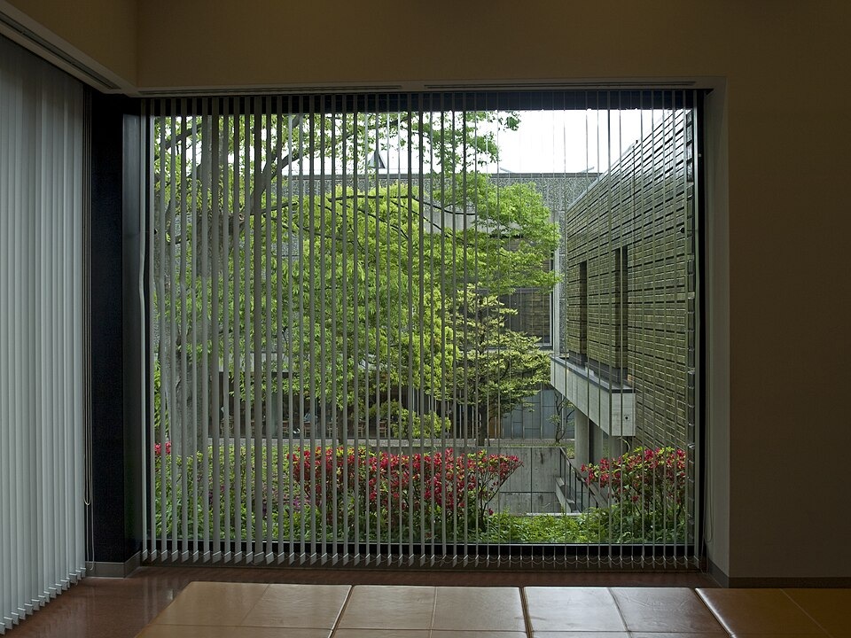 An interior window looking onto greenery at Tokyo’s National Museum of Western Art